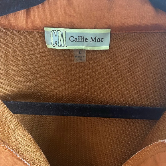 CALLIE MAC PULLOVER FLEECE FOR MEN IN BURNT ORANGE SIZE L. - Picture 4 of 6